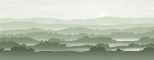 [motif] Décor Brume sauge complet, à plat